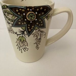 Coffee Mugs Cup TabletopGallery Angela Floral Paisley Hand-painted Replacement